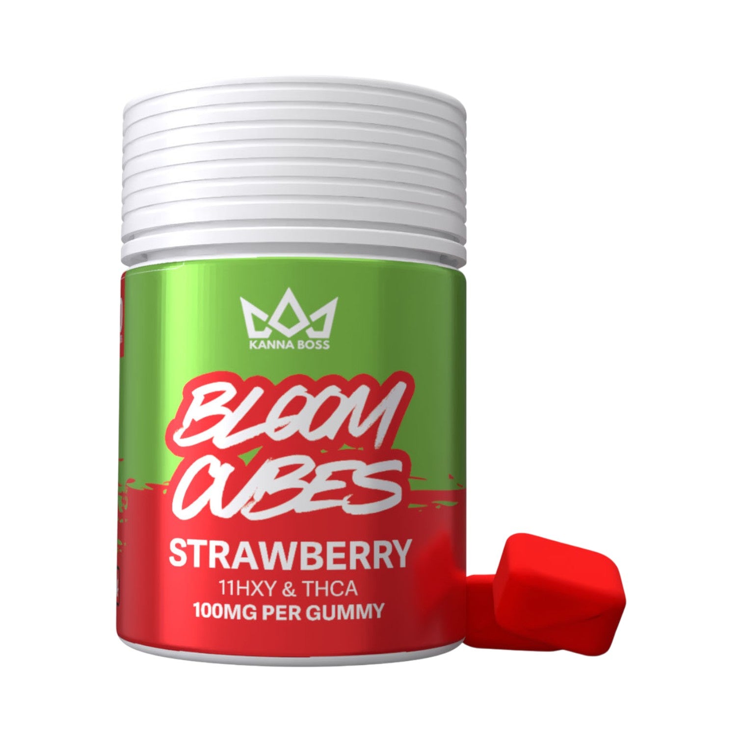 BLOOM CUBES GUMMIES STRAWBERRY 10CT